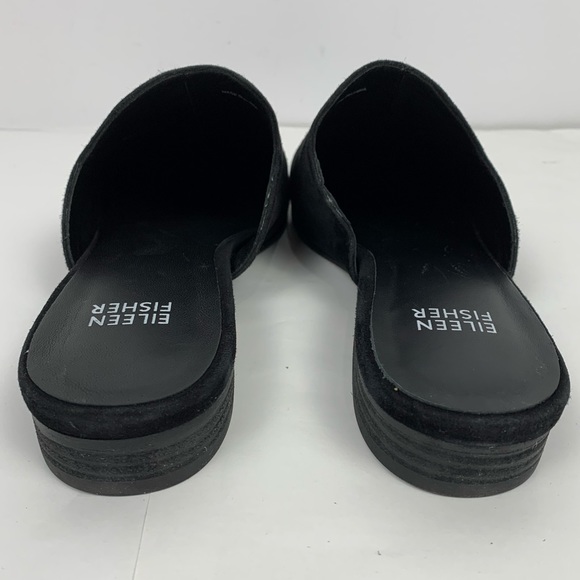 NEW Eileen Fisher Dion Mule in Black Suede - Picture 6 of 6